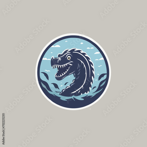 Sea Monster Logo Design EPS format Very Cool