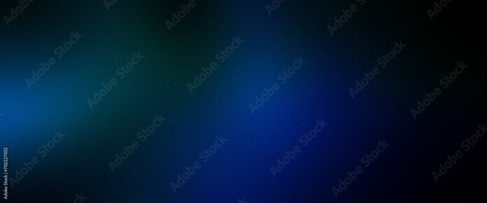 Dark blue green azure ultra wide gradient grainy premium background. Perfect for design, banner, wallpaper, template, art, creative projects, desktop. Exclusive quality, vintage style of the 80s, 90s