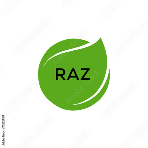 RAZ Letter logo design template vector. RAZ Business abstract connection vector logo. RAZ icon circle logotype.
