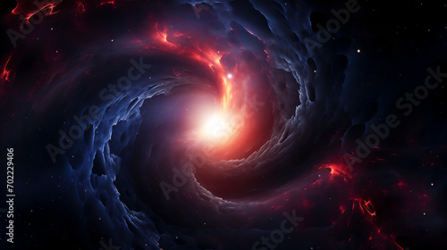 Wallpaper of a black hole , surrounded by a nebula in space © Johlan Higs
