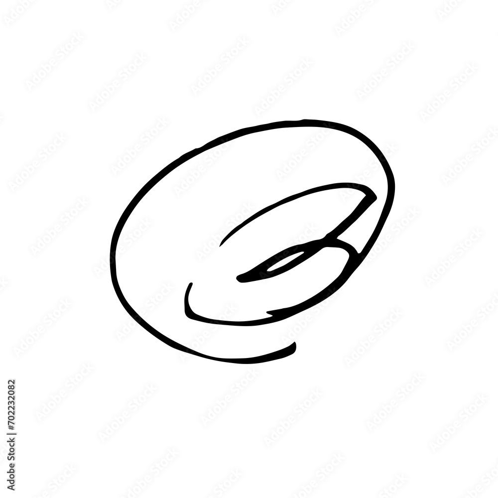 くるくる線 マジックで書いた手描き くるくる線 マジックで書いた手描き