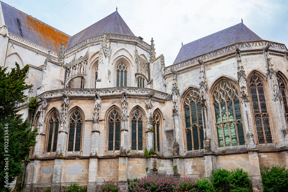 exteriors of Saint Riquier abbey, Somme, France