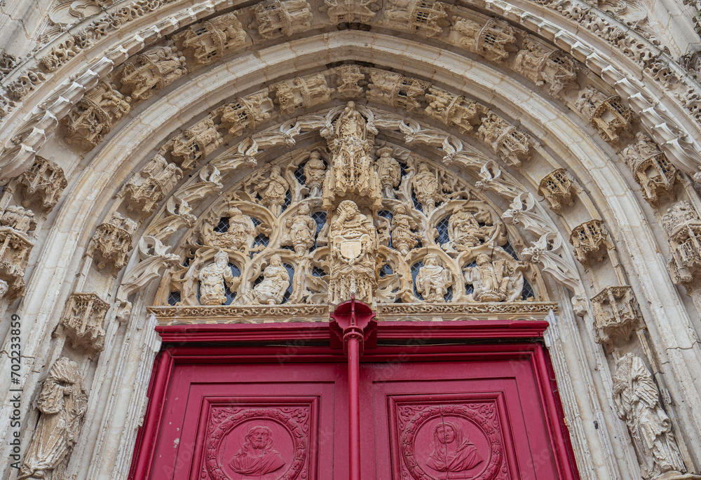 exteriors of Saint Riquier abbey, Somme, France