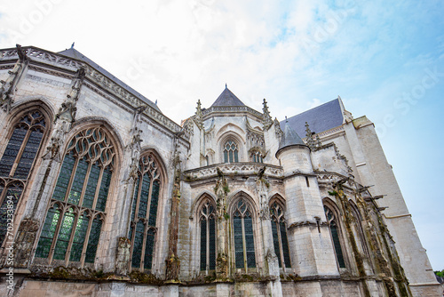 exteriors of Saint Riquier abbey, Somme, France photo