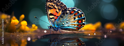 Butterfly Droplets: A Canvas of Nature's Art