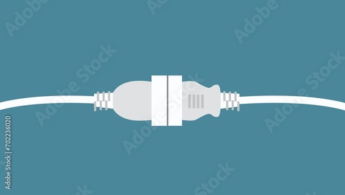 Electrical Connection Plug animation Unplug and plug photo