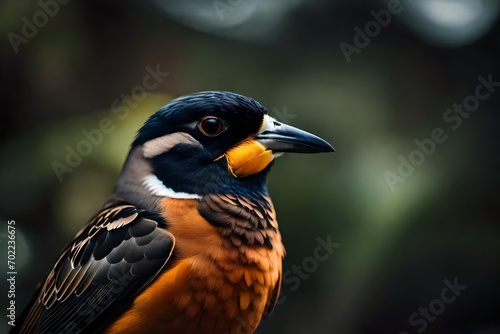 Photograph a bird looking curiously into the camera.