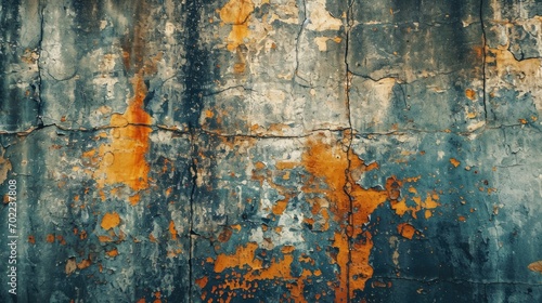 Rusted Metal Surface with Yellow Paint