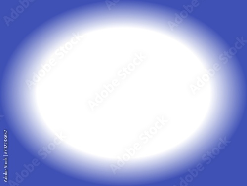 The background is blue with a bright oval space in the middle. Blue background.
