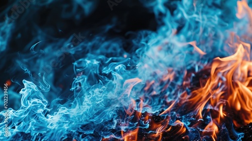 Close Up of Fiery Flames