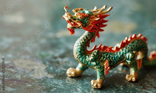 Happy new year 2024 year of the dragon. Chinese new year of the dragon © megavectors
