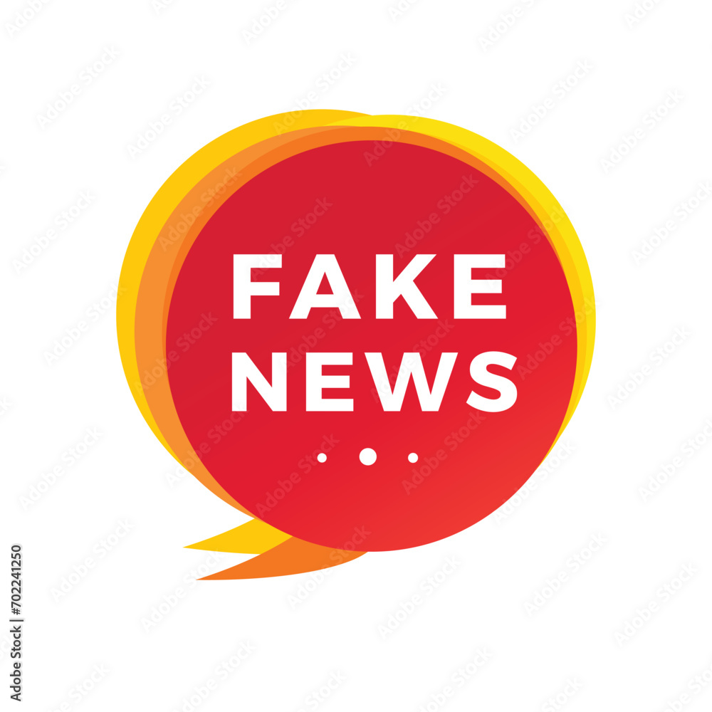 Fake news banner design speech bubble. Web banner. Vector illustration ...