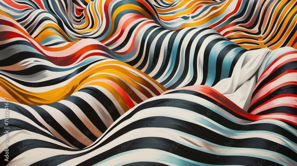 Wavy Lines in Vibrant Colors Wavy Lines in Vibrant Colors