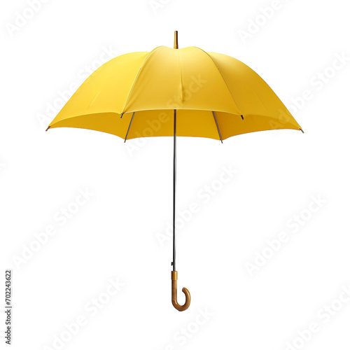 yellow umbrella isolated on white