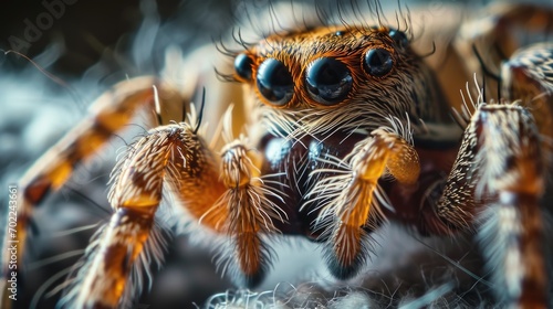 A Close Up of a Jumping Spider © FryArt Studio
