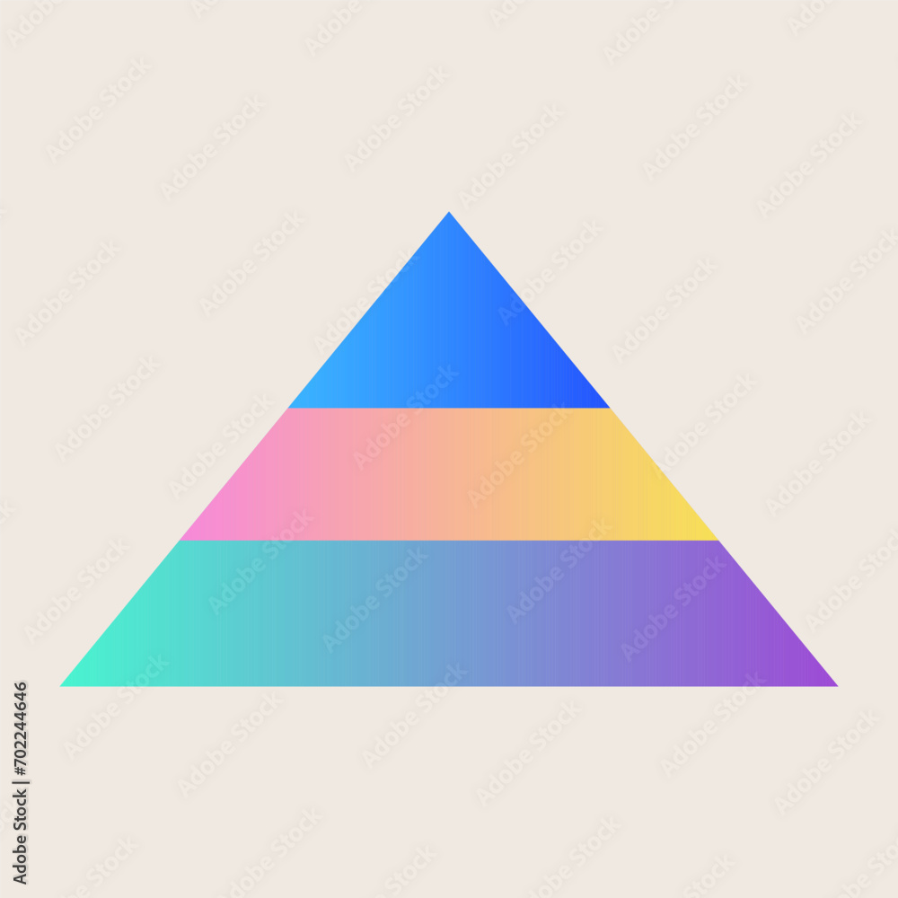 Triangle Cone Pyramid Abstract Gradient Texture Color Geometric Graphic Shape Element Icon Design