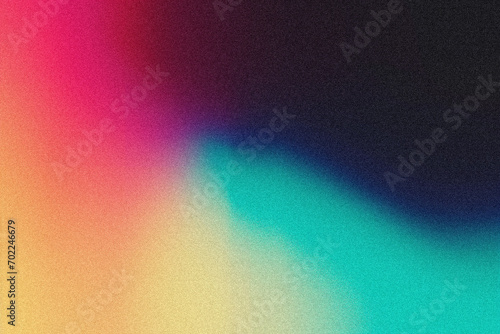 Retro grainy gradient banner background, grain texture, glowing light, blurred colors, poster backdrop design