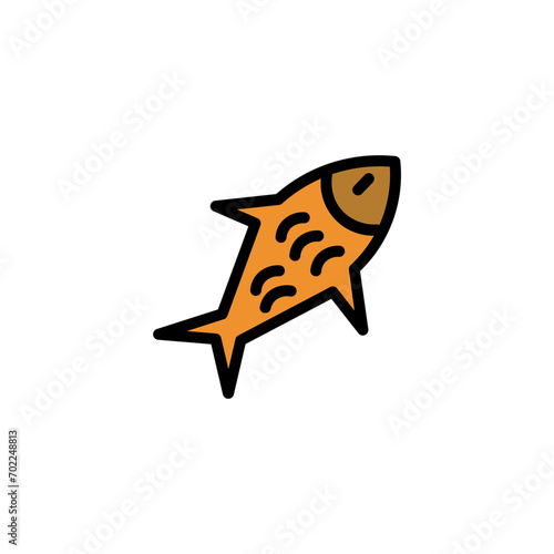 Fish Summer Sea Filled Outline Icon
