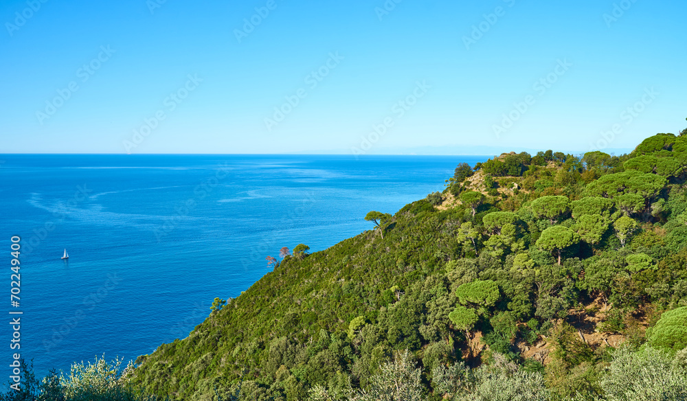 Hiking between Portofino, San Fruttuoso and Camogli in Italian Riviera in Liguria