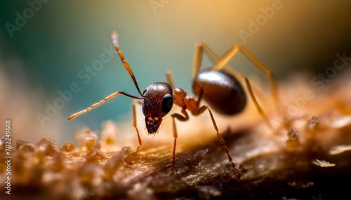 Micro Marvel: A Captivating Close-Up Portrait Unveiling the Exquisite World of a Tiny Ant
