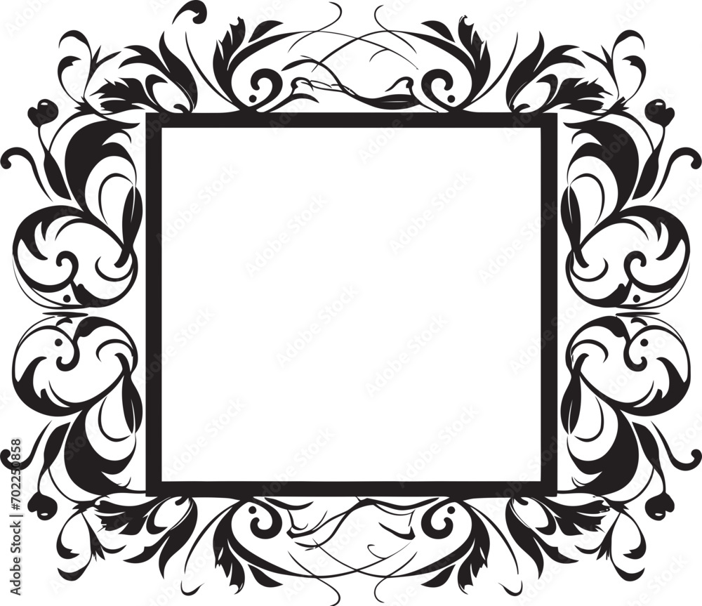 Modern Renaissance Artistic Decorative Frame Vector Logo Enigmatic Appeal Vector Black Frame Icon for Artistic Logos Modern Renaissance Artistic Decorative Frame Vector Logo Enigmatic Appeal Vector Black Frame Icon for Artistic Logos