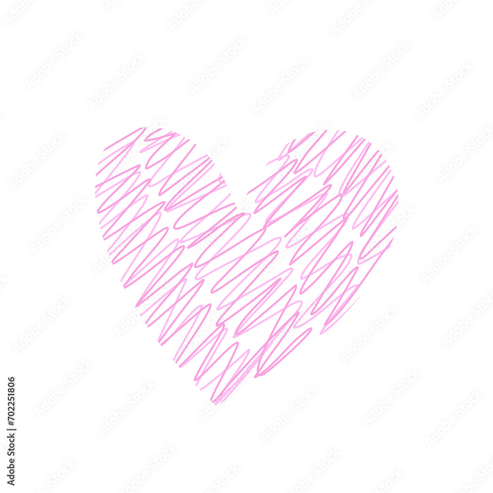 Doodle Hand Drawn love heart Doodle Hand Drawn love heart