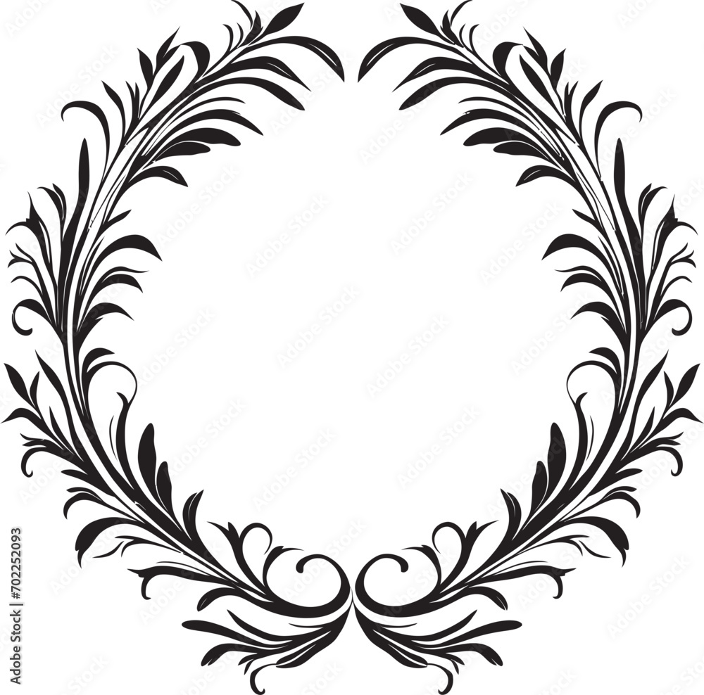 Modern Opulence Sleek Black Frame Design in Vector Graceful Lines Artistic Decorative Frame Logo in Vector Black Modern Opulence Sleek Black Frame Design in Vector Graceful Lines Artistic Decorative Frame Logo in Vector Black
