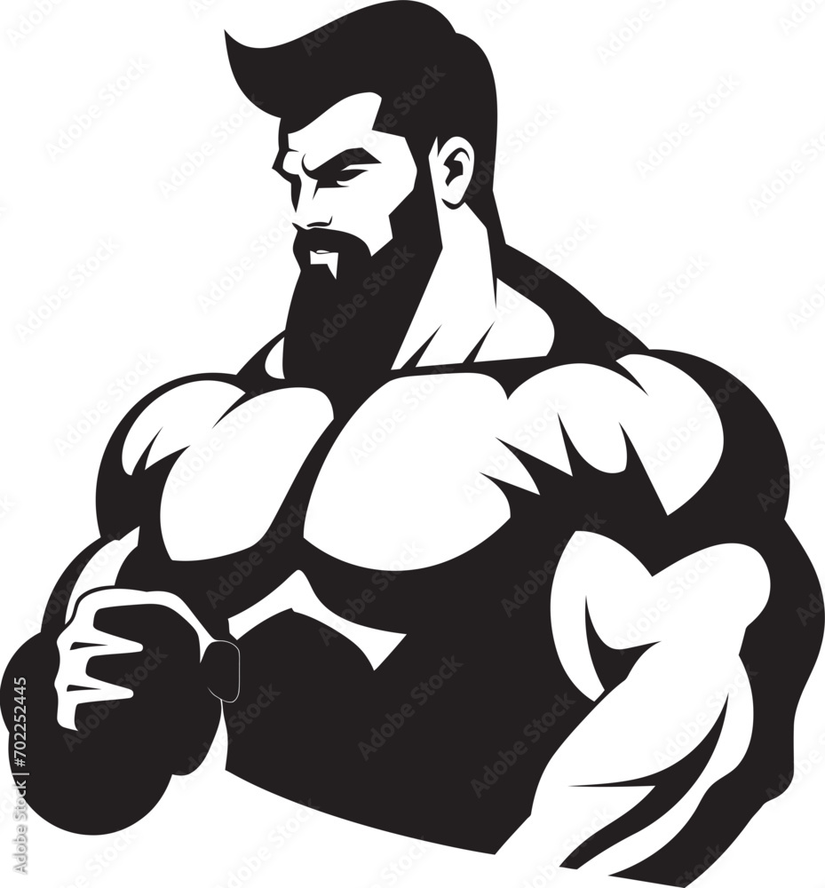 Flex Fusion Artistry Black Logo Icon of Cartoon Caricature Bodybuilder Muscled Titan Charm Cartoon Caricature Bodybuilder in Black Vector Flex Fusion Artistry Black Logo Icon of Cartoon Caricature Bodybuilder Muscled Titan Charm Cartoon Caricature Bodybuilder in Black Vector
