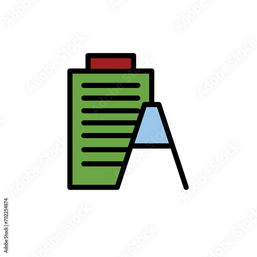 Format Past Text Filled Outline Icon