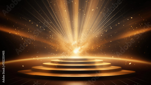 Gilded Glory: Podium of Radiant Recognition