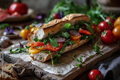 Photo of Pan Bagnat sandwich