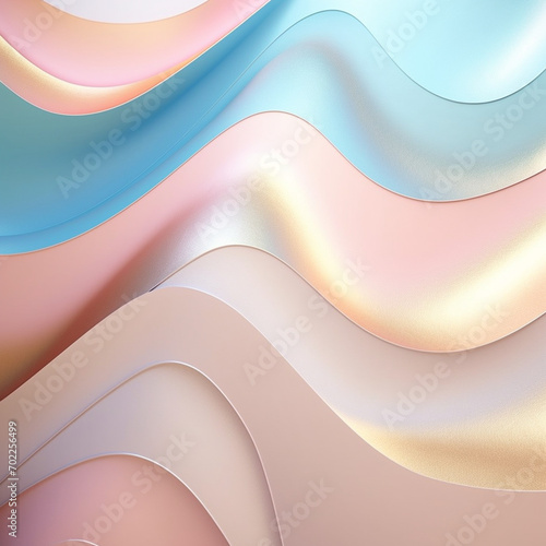 Abstract pastel background with elegant waves.