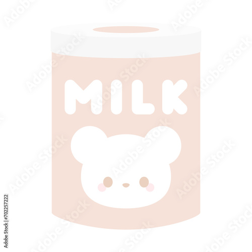 シンプルな粉ミルクの缶♪PNG photo