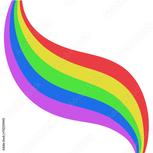 Rainbow shape colorful 