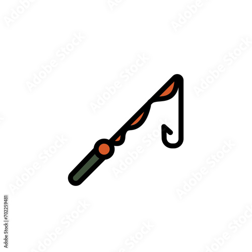 Activity Rod Fishing Filled Outline Icon
