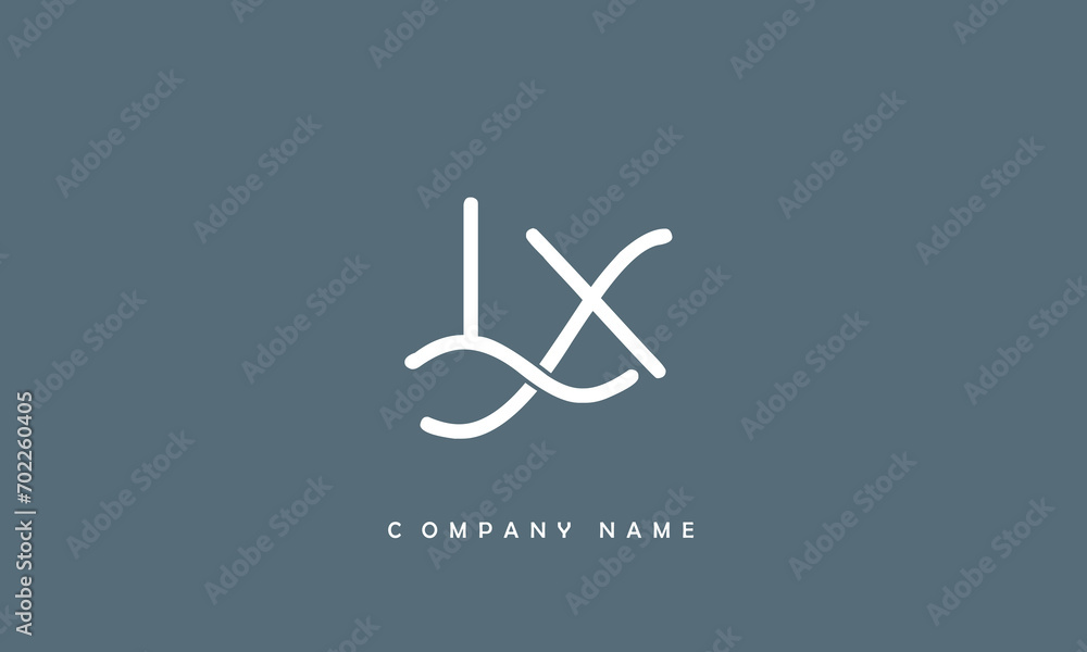 LX, XL, L, X Abstract Letters Logo MONOGRAM LX, XL, L, X Abstract Letters Logo MONOGRAM