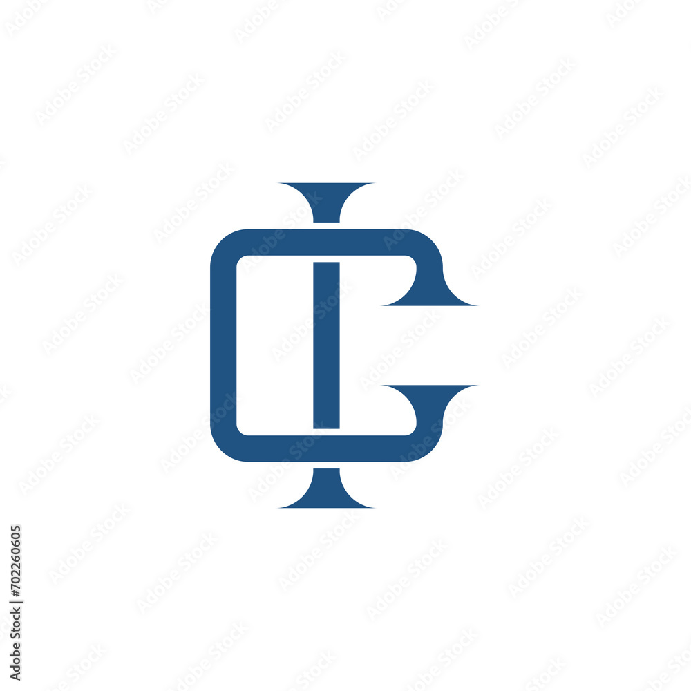 Obraz premium Monogram initial letter alphabet font vector