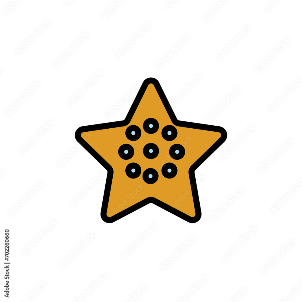 Asteroidea Star Fish Filled Outline Icon Asteroidea Star Fish Filled Outline Icon