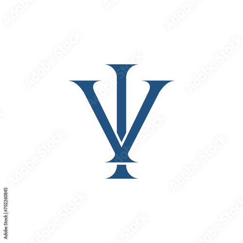 Monogram initial letter alphabet font vector