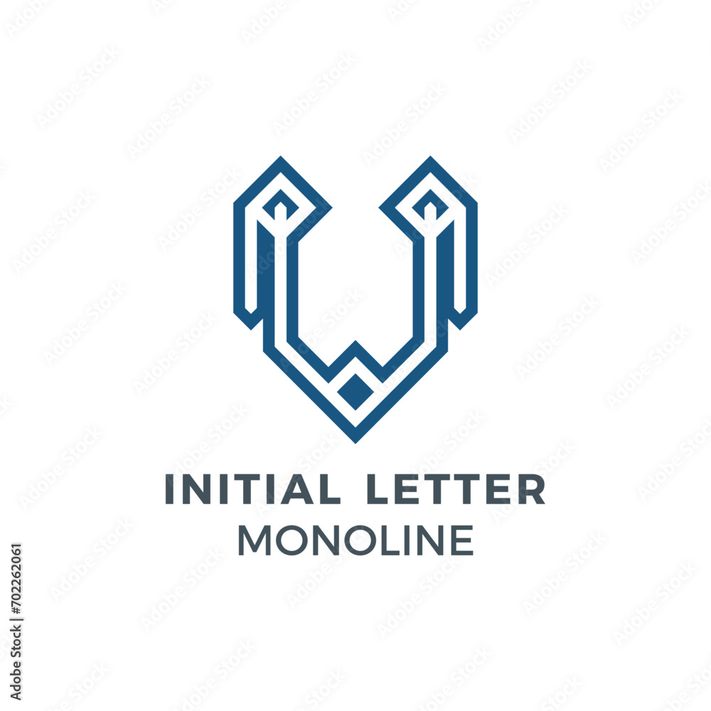 Initial Letter D Blue Colour Mark Creative Logo Initial Letter D Blue Colour Mark Creative Logo