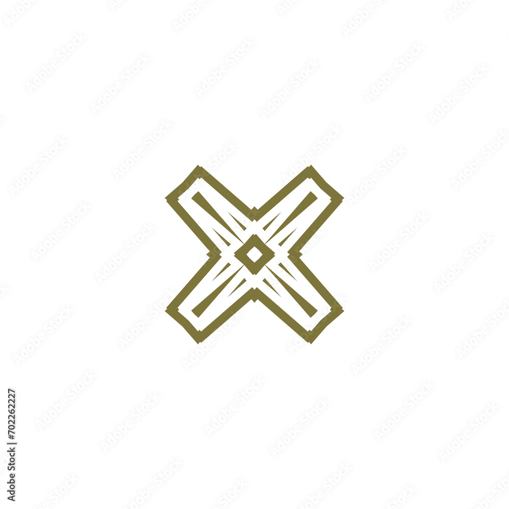 Letter Initial X logo design