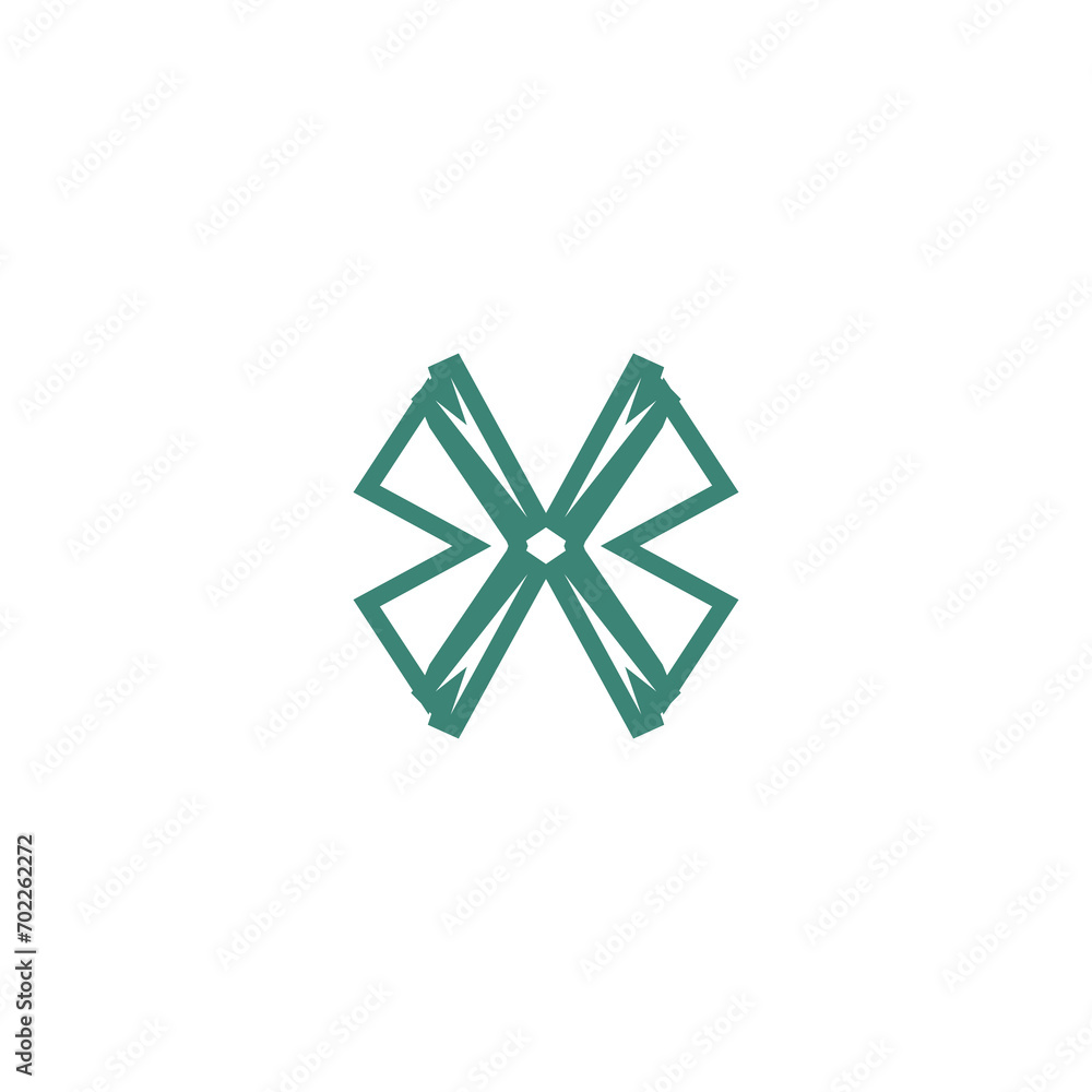 Letter Initial X logo design Letter Initial X logo design