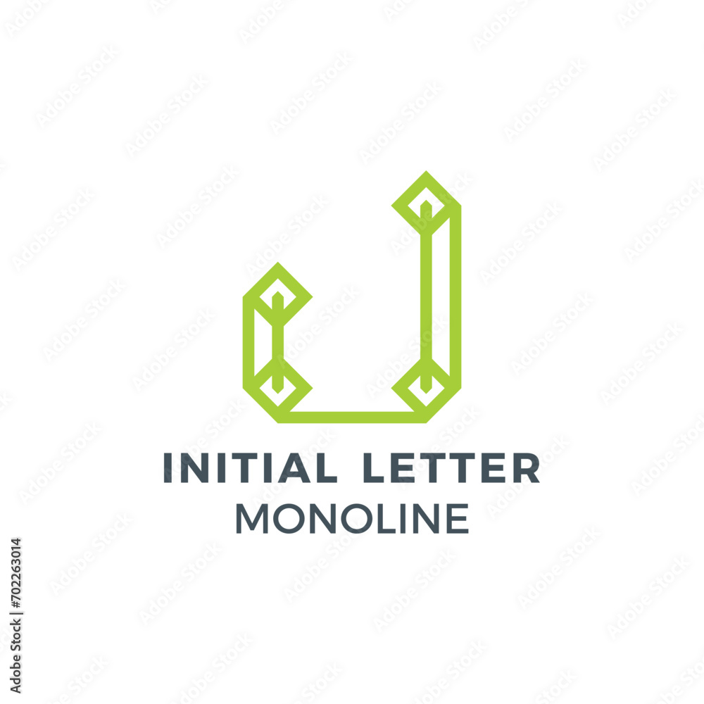 Initial Letter D Green Colour Mark Creative Logo Initial Letter D Green Colour Mark Creative Logo