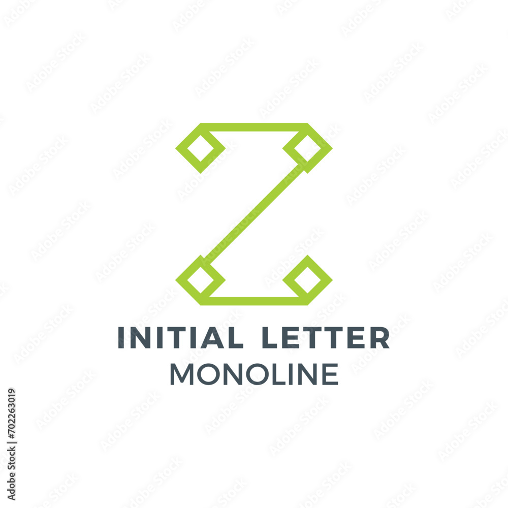 Initial Letter D Green Colour Mark Creative Logo Initial Letter D Green Colour Mark Creative Logo