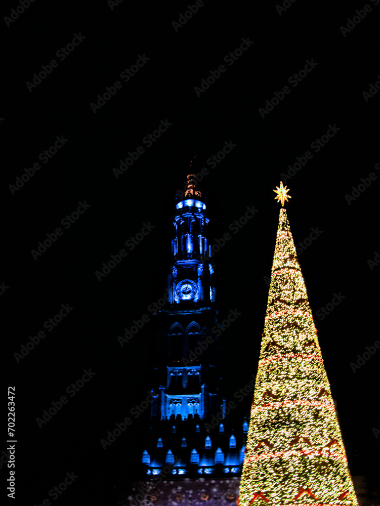 Arras, December 2023: Visit the beautiful city of Arras during the festive season