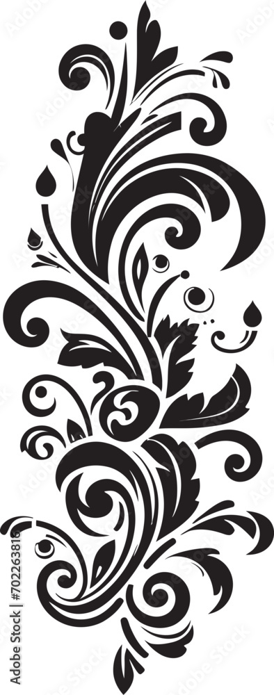 Intricate Patterns Vector Element Emblem Minimalistic Elegance Black Emblem Icon Intricate Patterns Vector Element Emblem Minimalistic Elegance Black Emblem Icon