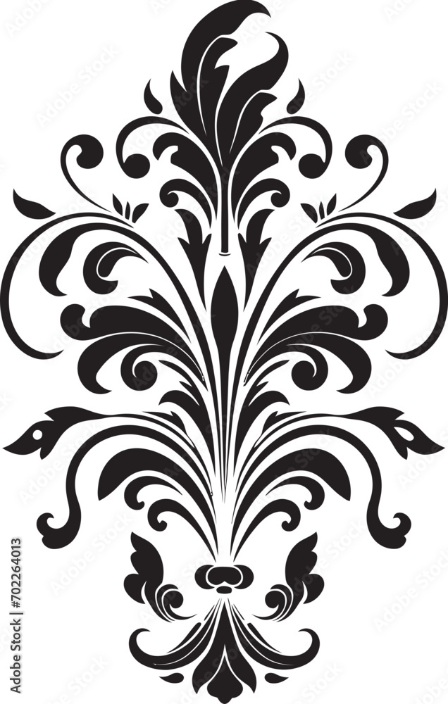 Artistic Flourish Black Ornament Timeless Charm Vector Element Design Artistic Flourish Black Ornament Timeless Charm Vector Element Design