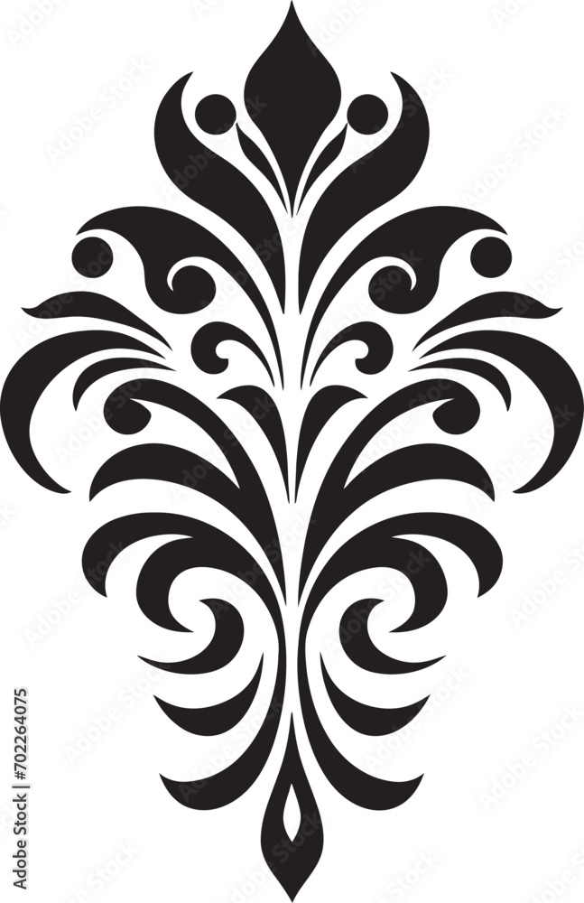 Refined Sophistication Vector Ornament Elegant Simplicity Black Decorative Icon Refined Sophistication Vector Ornament Elegant Simplicity Black Decorative Icon