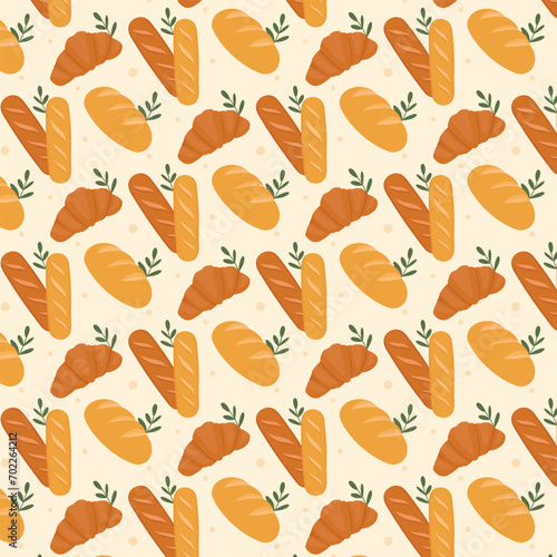 Bread and bakery vector design art. Cute icon of kinds of fresh tasty bread 