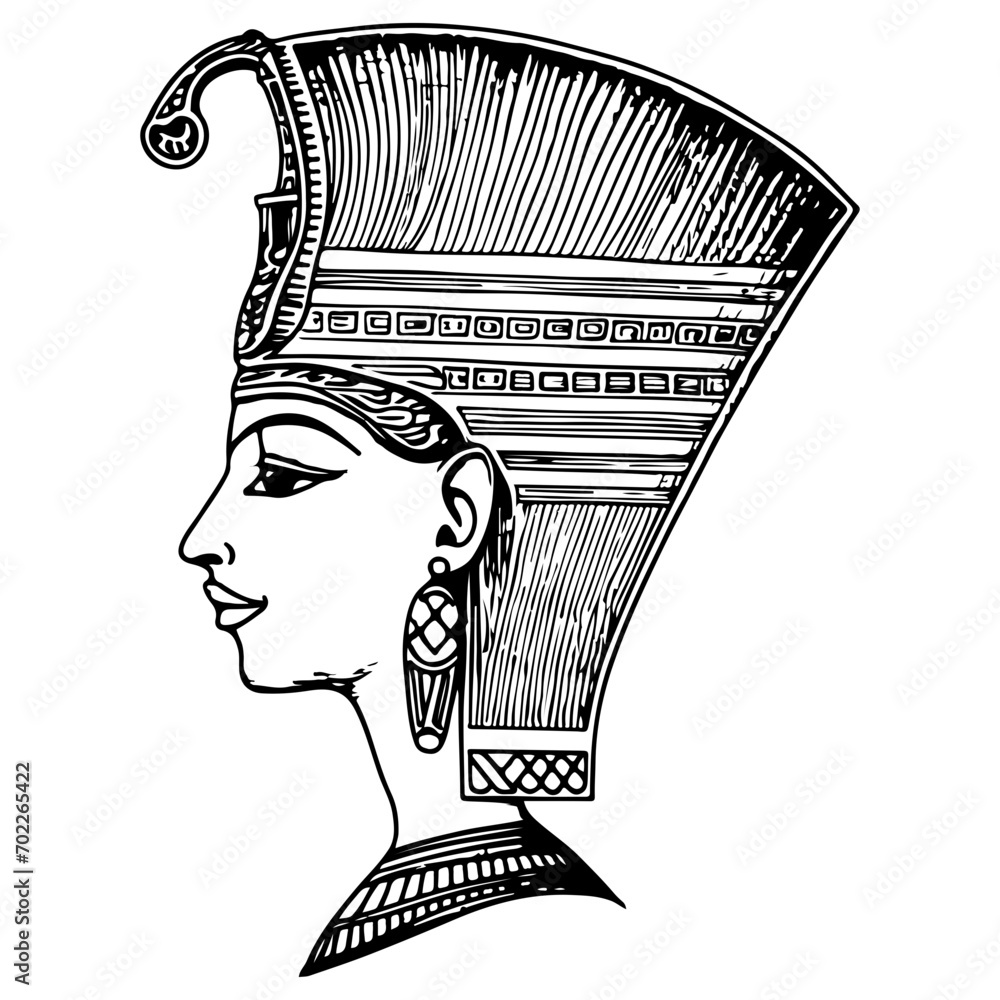 Egypt Satis goddess, Goddess of the Nile flood Stock Vector Adobe Stock